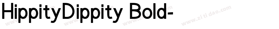 HippityDippity Bold字体转换